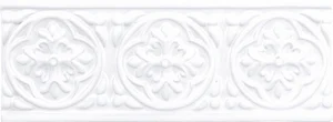Бордюр Adex ADST4001 Relieve Palm Beach Snow Cap 7,5x19,8 глянцевый