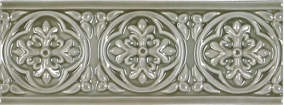 Бордюр Adex ADST4004 Relieve Palm Beach Eucalyptus 7,5x19,8 глянцевый