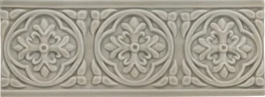 Бордюр Adex ADST4009 Relieve Palm Beach Graystone 7,5x19,8 глянцевый
