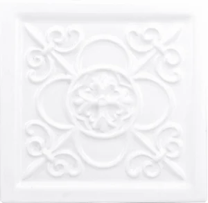 Декоративный элемент Adex ADST4028 Relieve Vizcaya Snow Cap 14,8x14,8 глянцевый