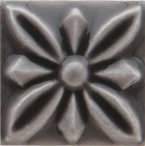 Вставка Adex ADST4058 Relieve Flor № 1 Volcanico 3x3 глянцевая