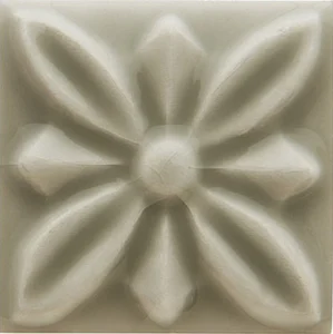 Вставка Adex ADST4059 Relieve Flor № 1 Graystone 3x3 глянцевая