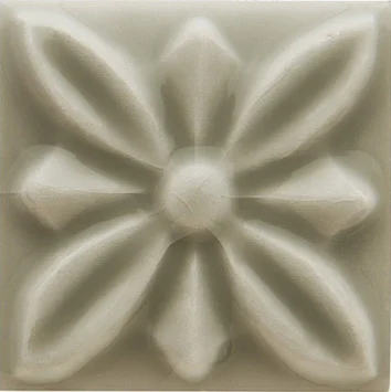 Вставка Adex ADST4059 Relieve Flor № 1 Graystone 3x3 глянцевая