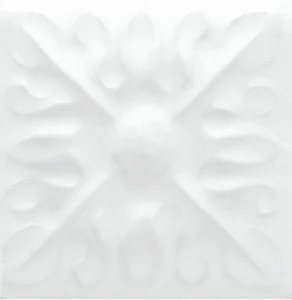 Вставка Adex ADST4060 Relieve Flor № 2 Snow Cap 3x3 глянцевая