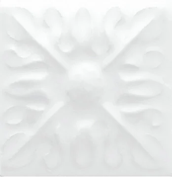 Вставка Adex ADST4060 Relieve Flor № 2 Snow Cap 3x3 глянцевая