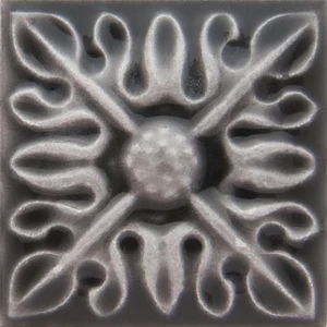 Вставка Adex ADST4065 Relieve Flor № 2 Volcanico 3x3 глянцевая