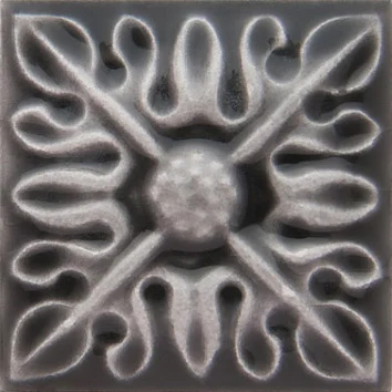Вставка Adex ADST4065 Relieve Flor № 2 Volcanico 3x3 глянцевая