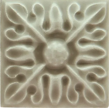 Вставка Adex ADST4066 Relieve Flor № 2 Graystone 3x3 глянцевая
