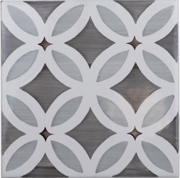 Декоративный элемент Adex ADST6001 Decorado Flores Dusk 14,8x14,8 глянцевый