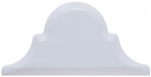 Плитка Adex ADST8008 Arabesco Biselado Remate Snow Cap 7,5x15 глянцевая