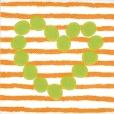 Agatha Corazon Lineas Naranja