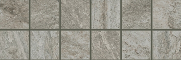 Бордюр Coliseumgres Alpi Grigio Fascia Mosaico 10x30 глазурованный