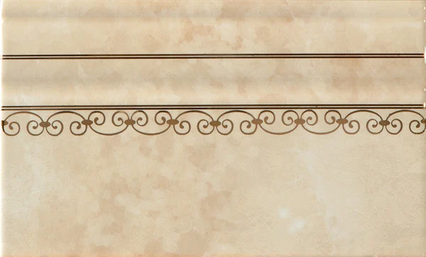 Бордюр Iris Alzata Gemme Beige 15x25 глянцевый