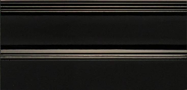 Бордюр Sant Agostino Alzata Inspire Nero 12x25 полированный