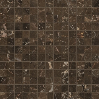 Мозаика Caesar Anima Dark Emperador Comp. F 30x30 полированная
