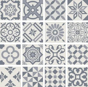 Декоративный элемент Ribesalbes Antigua Decor Azul 20x20 матовый