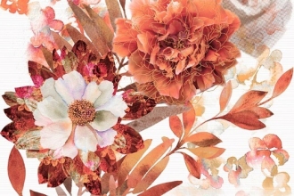 Aure Composicion Savage Flowers Marron 02