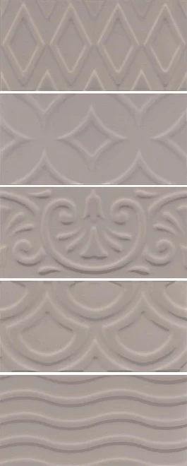 Декоративный элемент Kerama Marazzi Авеллино коричневый структура mix 16019 7,4x15 глянцевый