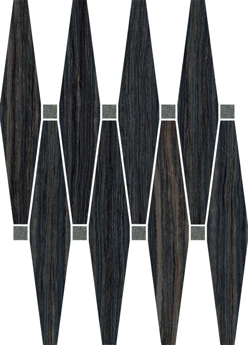 Декоративный элемент Cerdomus Avenue Mosaico Losanga Bronze 27x35,8 глянцевый