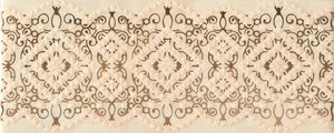 Бордюр Iris Bellagio Listello Gemme Beige 10x25 глянцевый