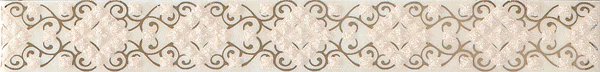 Бордюр Iris Bellagio Listello Gemme Crema 3x25 глянцевый