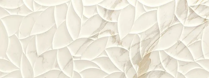 Плитка Ragno Bistrot Strut. Natura Calacatta Michelangelo R4UJ 40x120 структурированная