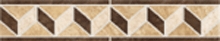 Vallelunga Бордюр Pietra D'Italia Beige Fascia Rosa Dei Venti 9,5x48,15 лаппатированный