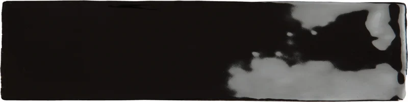 Плитка Ecoceramic Bronx Negro 7,5x30 глянцевая