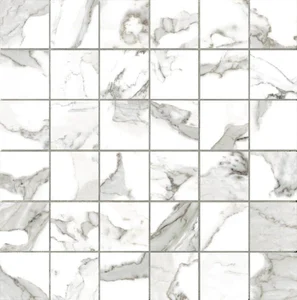Мозаика Vallelunga Calacatta Vi. Mosaico 5x5 30x30 лаппатированная