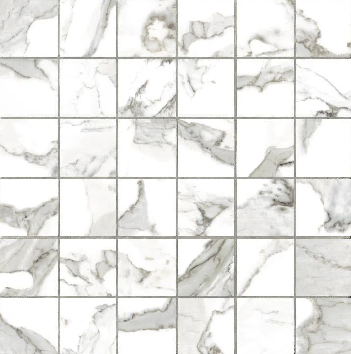 Мозаика Vallelunga Calacatta Vi. Mosaico 5x5 30x30 лаппатированная