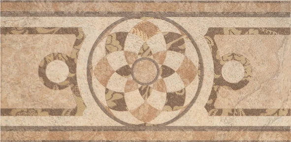 Бордюр Porcelanite Dos Cenefa 5000 Beige 25x50 лаппатированный