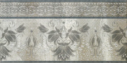 Бордюр Porcelanite Dos Cenefa 5018 Perla Gris Acero 25x50 полированный