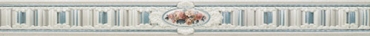 Бордюр Porcelanite Dos Cenefa 9010 Versailles Azul 8x80 глянцевый