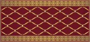 Бордюр Almera Cenefa Delis Burdeos Gold 10x20 глянцевый