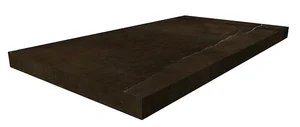Ступень Italon Charme Black Angolare Destro 33x60 матовая