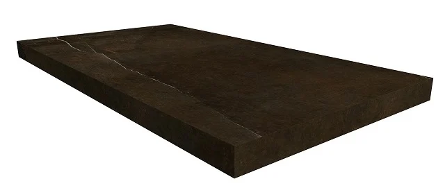 Ступень Italon Charme Black Angolare Sinistro 33x60 матовая