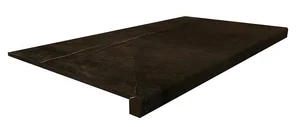Ступень Italon Charme Black Scalino Frontale 33x60 матовая