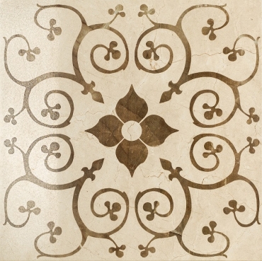 Декоративный элемент Italon Charme Cream Inserto Bouquet 60x60 лаппатированный