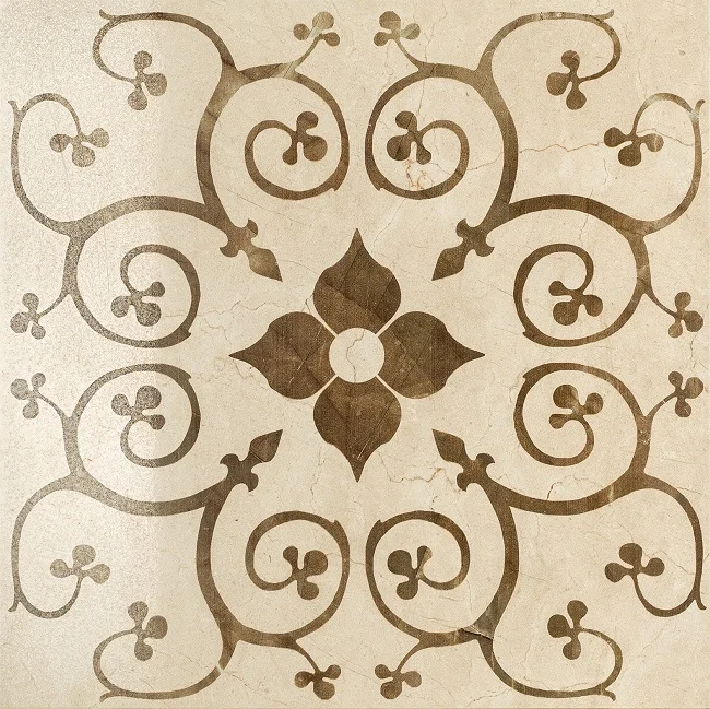Декоративный элемент Italon Charme Cream Inserto Bouquet 60x60 лаппатированный