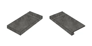 Ступень Italon Charme Evo Antracita Scalino Angolare Sinistro 33x60 матовая