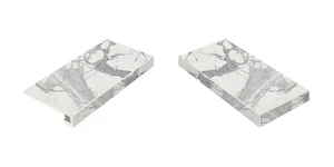 Ступень Italon Charme Evo Statuario Scalino Angolare Destro 33x60 матовая