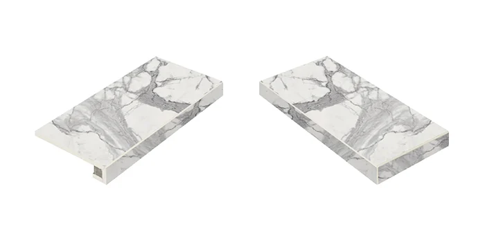 Ступень Italon Charme Evo Statuario Scalino Angolare Destro 33x60 матовая