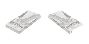 Ступень Italon Charme Evo Statuario Scalino Angolare Sinistro 33x60 матовая