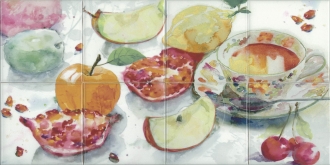 Composition Acuarela Frutas