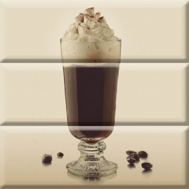 Панно Absolut Keramika Composition Coffee Glass 30x30 глянцевое
