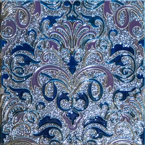 Декоративный элемент Absolut Keramika Composition Damasco Cobalto 30x30 глянцевый