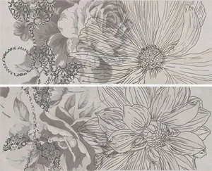 Панно APE Concorde Decor Grafito Kiem Set 40x50 глянцевое