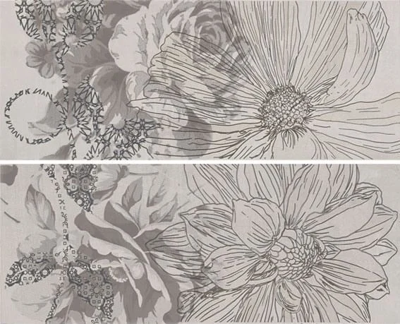 Панно APE Concorde Decor Grafito Kiem Set 40x50 глянцевое
