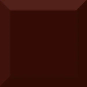 Плитка Absolut Keramika Cube Kitchen Marron Biselado Brillo 10x10 глянцевая