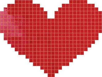 Cupido Rosso Mosaico